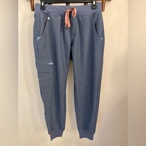 Figs Zamora Jogger. Heathered Denim